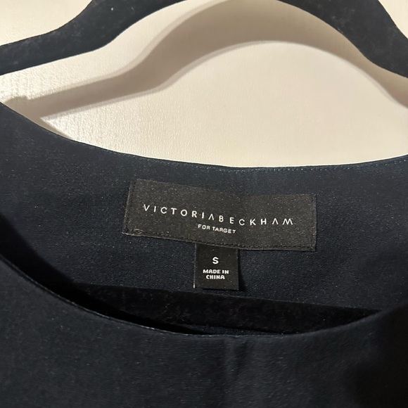 Victoria Beckham for Target Blue and Black Flutter Sleeve Blouse - Picture 4 of 6